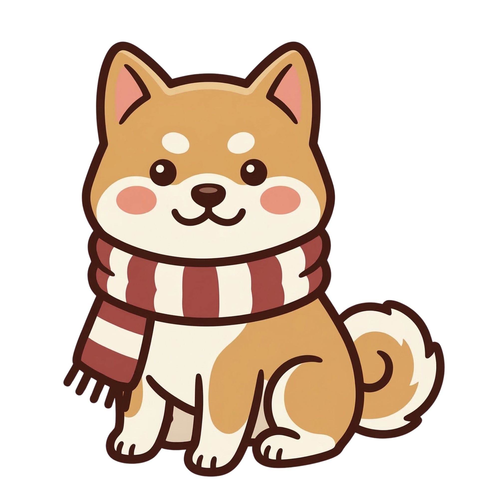 Kiku mascot peeking from the corner